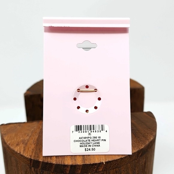 Charter Club Holiday Lane Gold-Tone Pave Chocolates Heart Gold - Picture 5 of 5